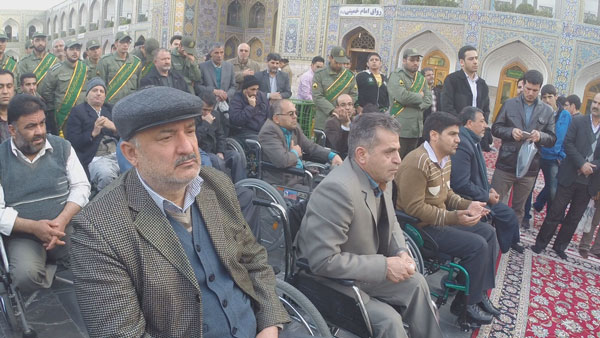 مراسم تجلیل از سروقامتان در حرم رضوی