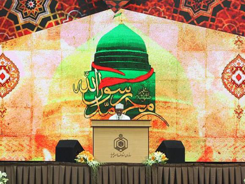 نمایی از بزرگترین دکور دیجیتال در مسابقات قرآنی